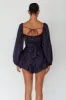 It's Complicated Long Sleeve Flounce Romper Navy sold by Selfie Leslie