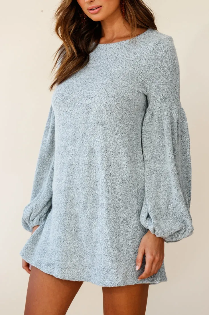 Morais Puff Sleeved Sweater Dress Grey sold by Selfie Leslie product image thumbnail 4