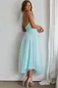 Andria Halterneck Tulle Midi Dress Mint sold by Selfie Leslie