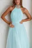 Andria Halterneck Tulle Midi Dress Mint sold by Selfie Leslie