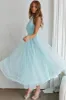 Andria Halterneck Tulle Midi Dress Mint sold by Selfie Leslie