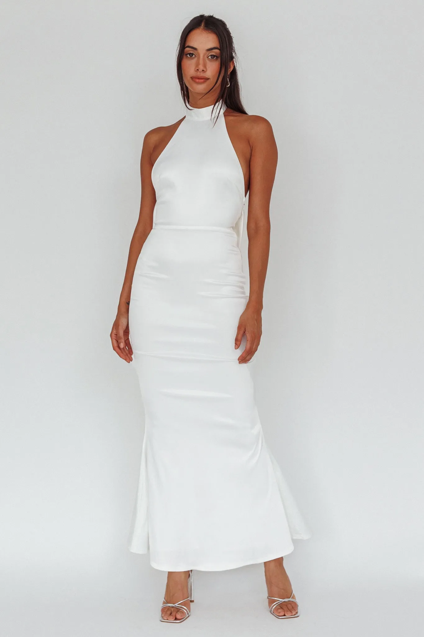 Fifth Avenue Bow Back Maxi Dress White sold by Selfie Leslie product image thumbnail 2
