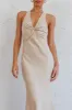 Coastal Charm Twist Back Maxi Dress Oat sold by Selfie Leslie