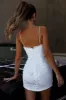 Spring Romance Lace Overlay Mini Dress White sold by Selfie Leslie