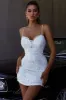 Spring Romance Lace Overlay Mini Dress White sold by Selfie Leslie
