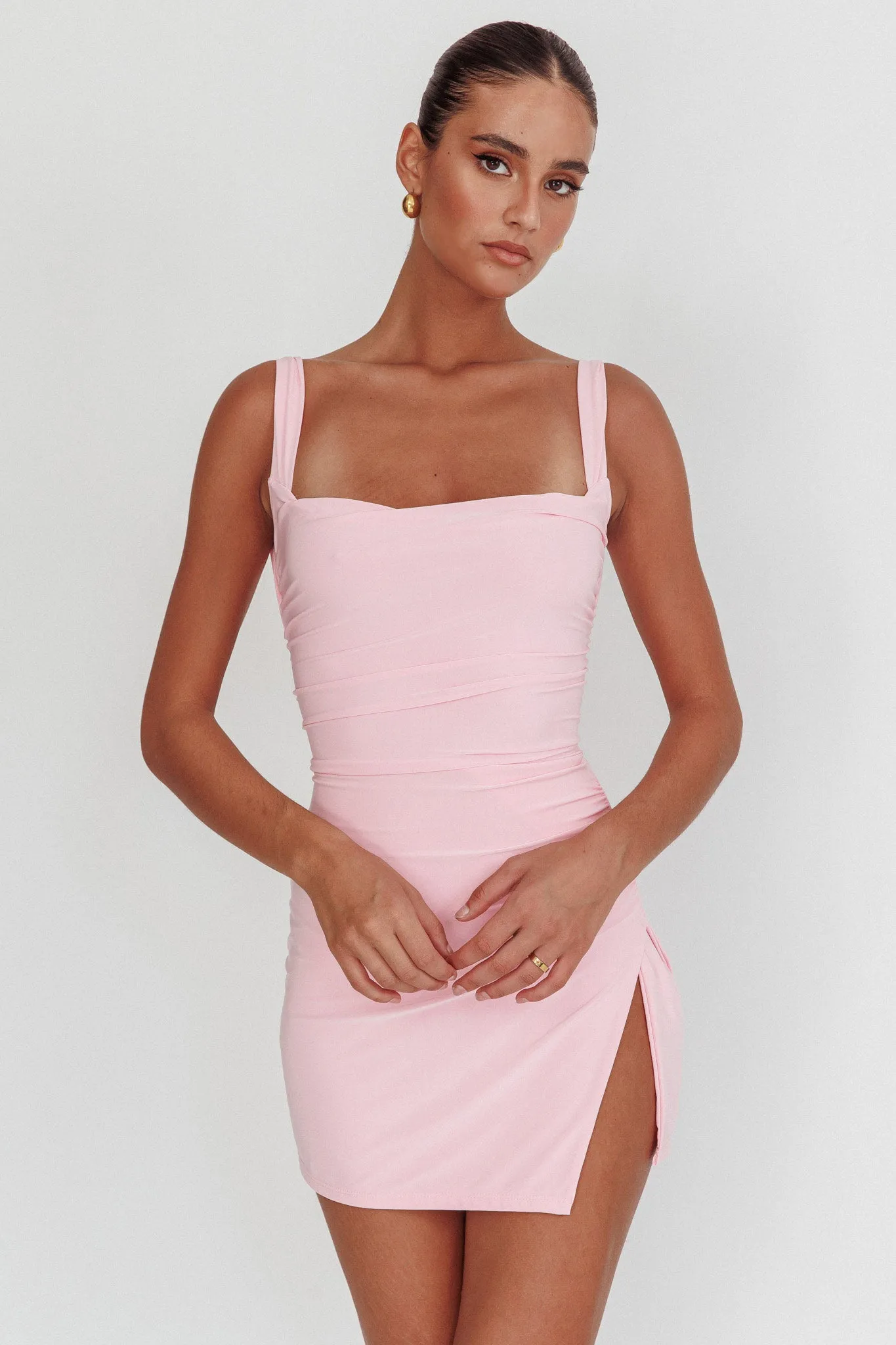 Won't Bite Backless Mini Dress Pink sold by Selfie Leslie product image thumbnail 5