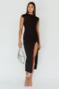 Lucinda Cap Sleeve Ruched Midi Dress Black sold by Selfie Leslie