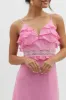 Spirited Ruffle Bust Maxi Dress Pink sold by Selfie Leslie