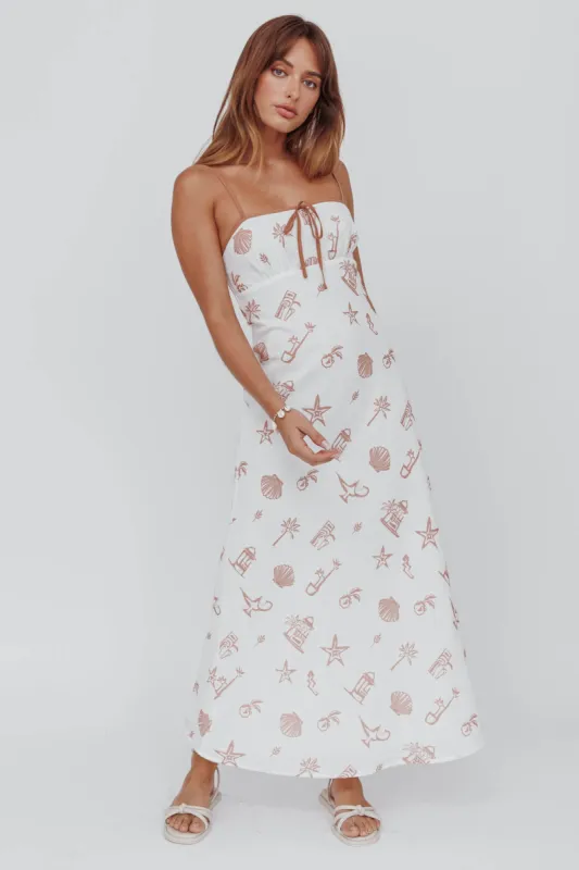 Roll With It Square Neckline Maxi Dress Beige sold by Selfie Leslie