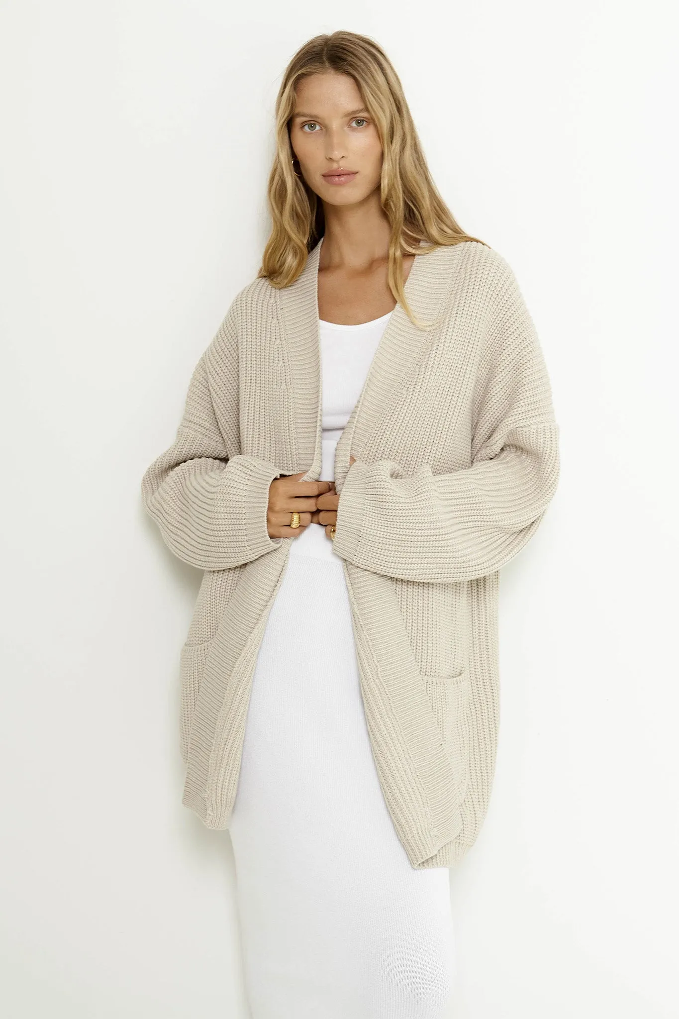 SNDYS Essie Cardigan Mushroom sold by Selfie Leslie product image thumbnail 5