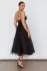Trophy Lace Bodice Mesh Midi Dress Black sold by Selfie Leslie