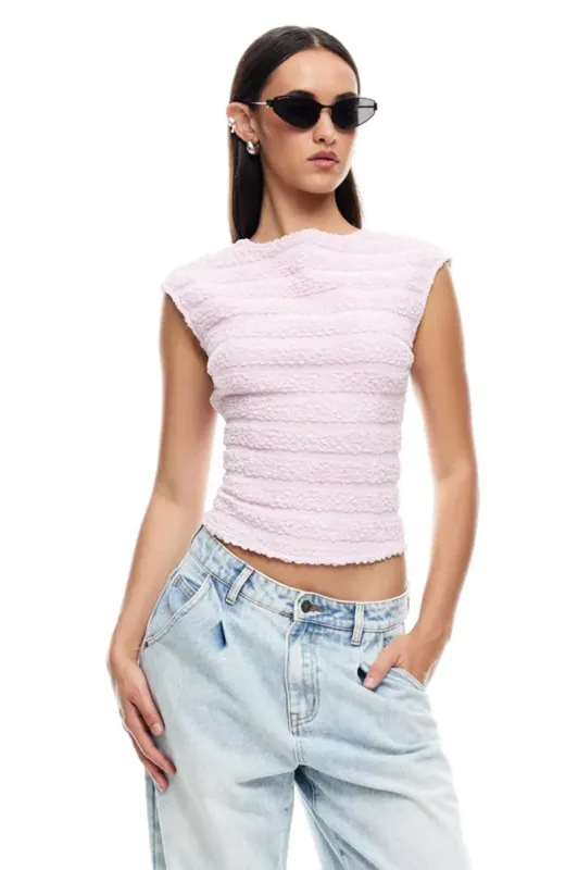 LIONESS Uno Tie Top Blush sold by Selfie Leslie