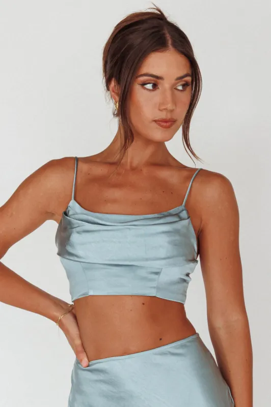 Well Versed Crop Top Sage sold by Selfie Leslie