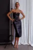 Intuition Strapless Faux Leather Dress Black sold by Selfie Leslie