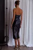 Intuition Strapless Faux Leather Dress Black sold by Selfie Leslie