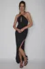 Slow Dance Chain Halter Midi Dress Black sold by Selfie Leslie