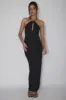 Slow Dance Chain Halter Midi Dress Black sold by Selfie Leslie