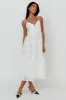 Lake Como Floral Embroidered Midi Dress White sold by Selfie Leslie