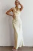 Cassiopeia Open Back Maxi Dress Butter sold by Selfie Leslie