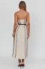 Azalea Sleeveless A-Line Midi Dress Sand sold by Selfie Leslie