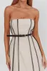Azalea Sleeveless A-Line Midi Dress Sand sold by Selfie Leslie