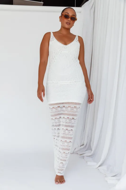 Endless Sun Crochet Maxi Dress White sold by Selfie Leslie