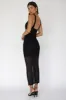 Willa Ruched Cut-Out Maxi Dress Black sold by Selfie Leslie