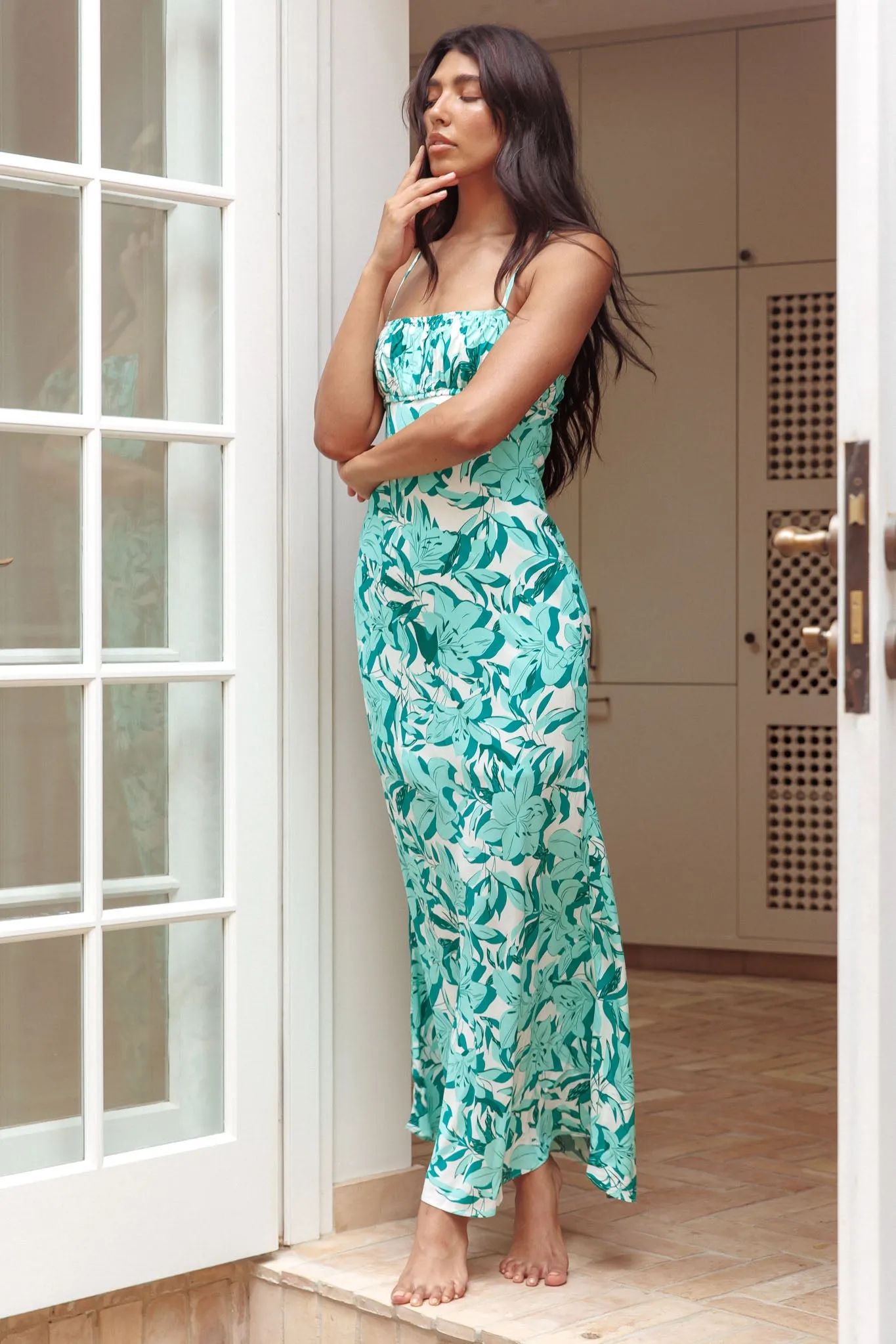 From Above V-Back Midi Dress Lily Green sold by Selfie Leslie product image thumbnail 3