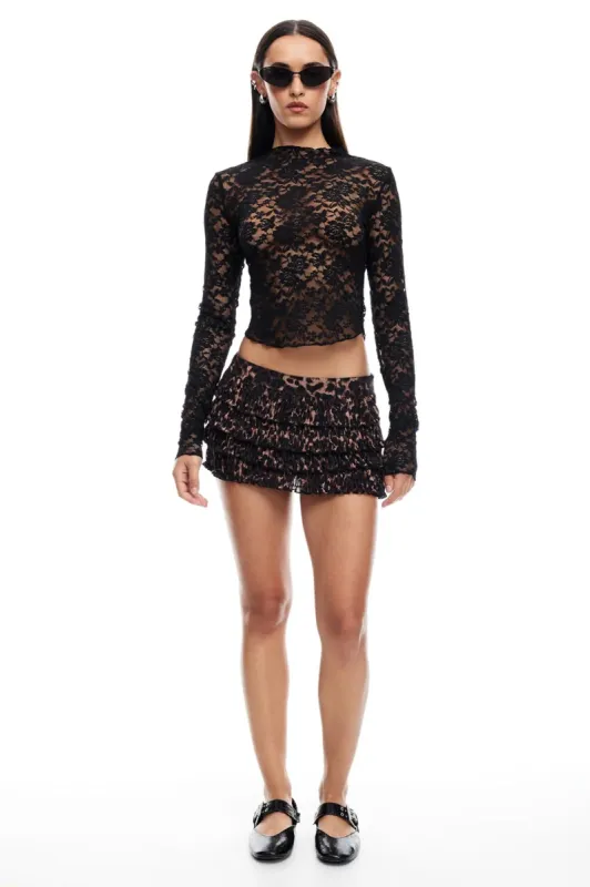 LIONESS Match Point Mini Skort Leopard sold by Selfie Leslie