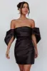 Magnolia Off-Shoulder Mini Dress Black sold by Selfie Leslie