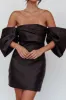 Magnolia Off-Shoulder Mini Dress Black sold by Selfie Leslie