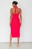 Crystal Skies Cut-Out Feature Midi Dress Fuchsia sold by Selfie Leslie