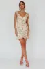 Make Memories Frill Strap Mini Dress Floral Yellow sold by Selfie Leslie