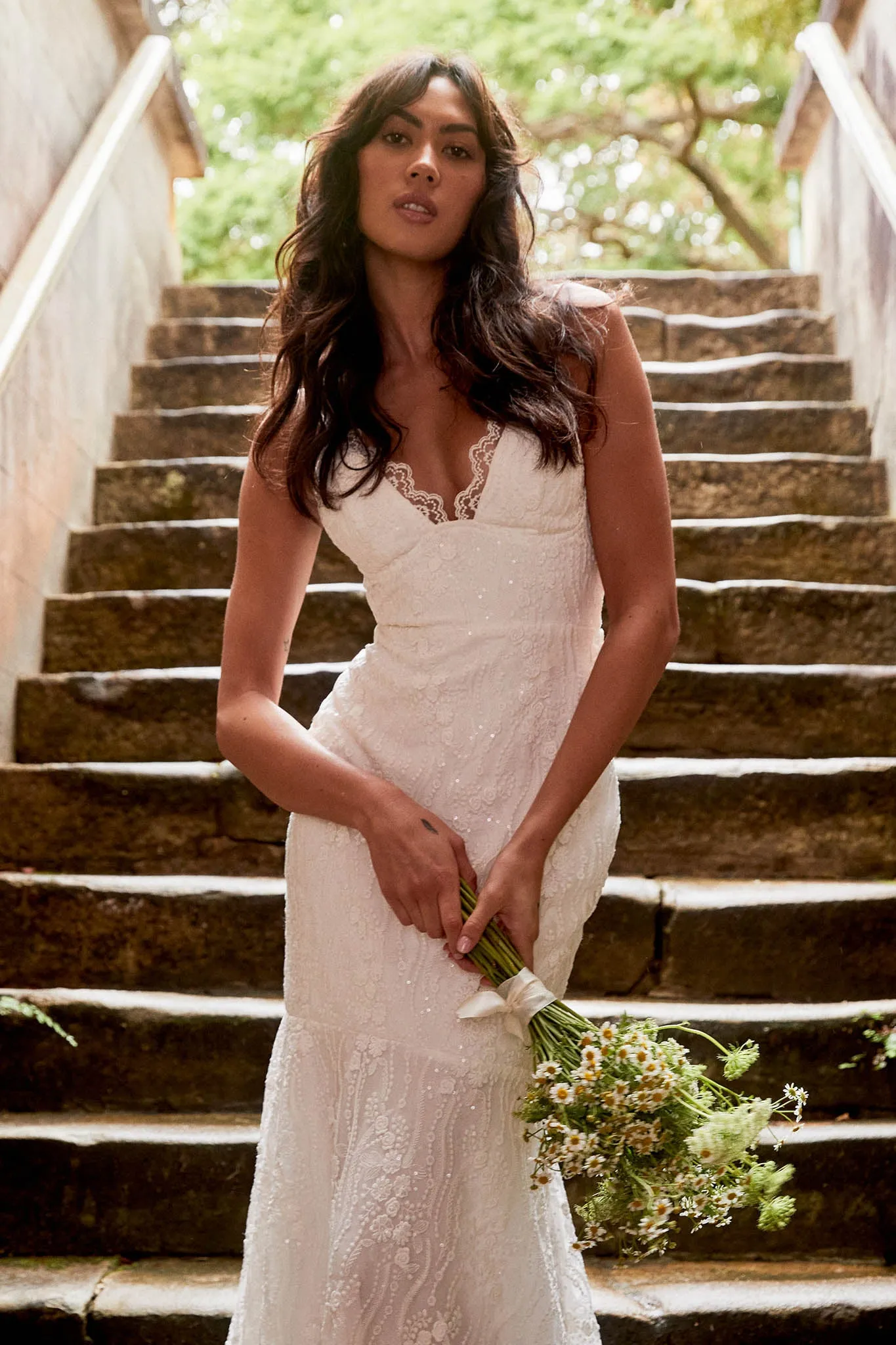 Your Beloved Lace Maxi Dress White sold by Selfie Leslie product image thumbnail 3