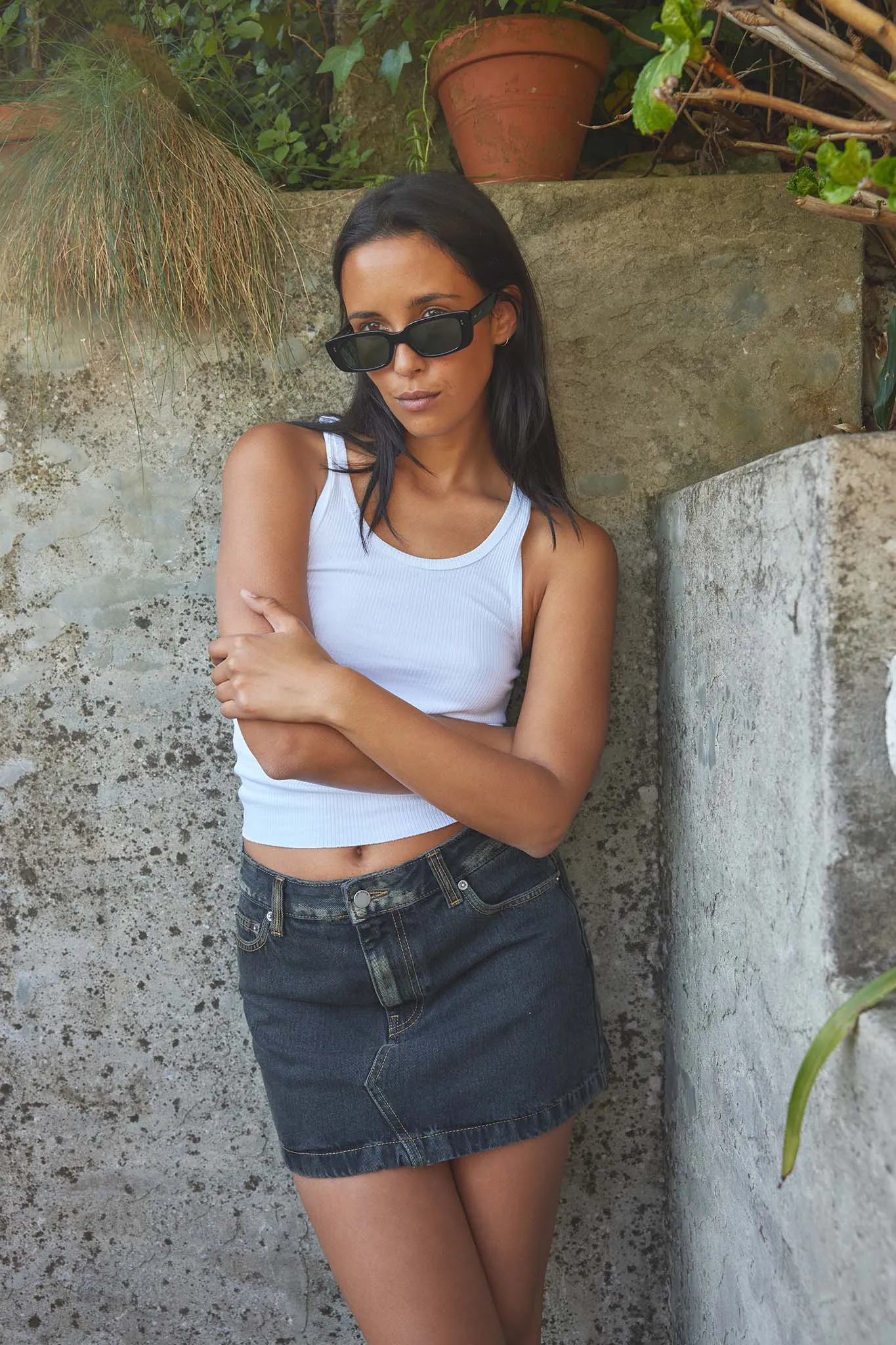 DR DENIM Ziggy Mid Skirt Black sold by Selfie Leslie product image thumbnail 2