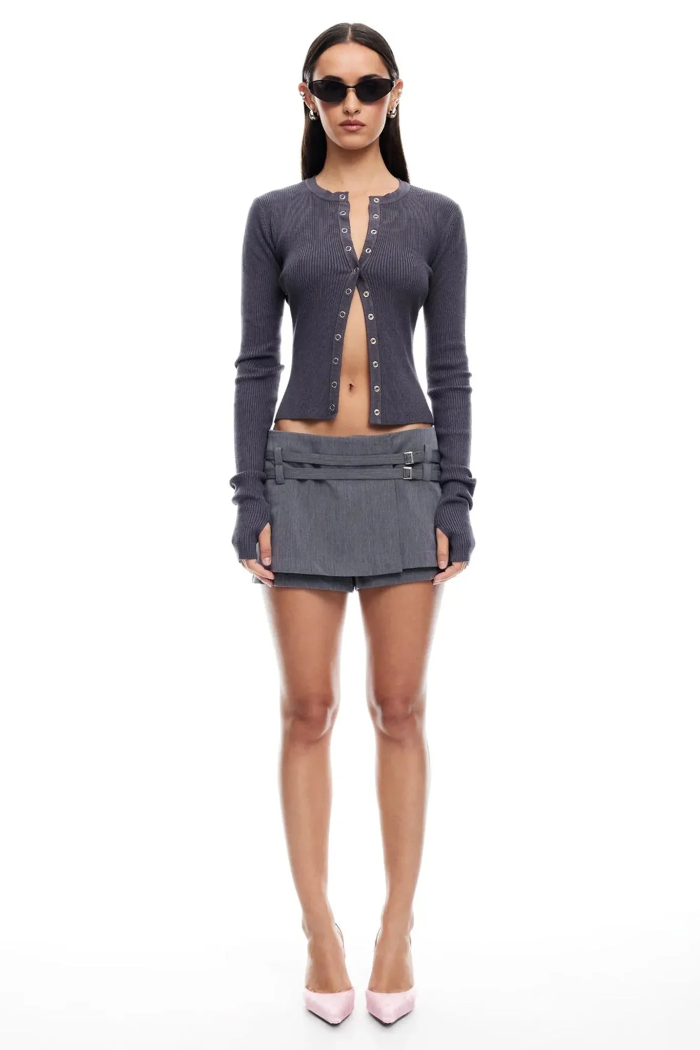 LIONESS Deuce Skort Grey sold by Selfie Leslie