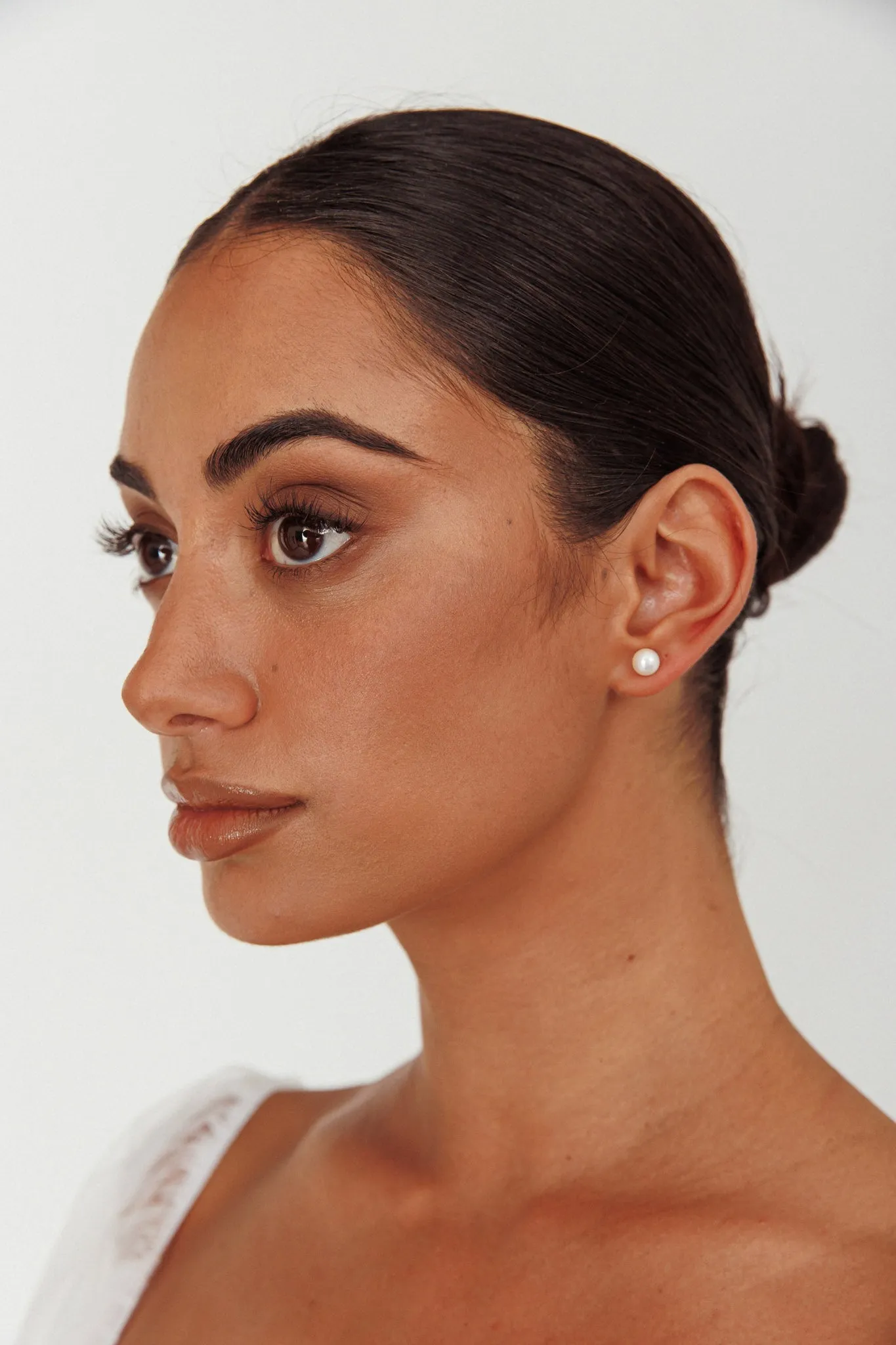 Tahyna Pearl Stud Earrings sold by Selfie Leslie