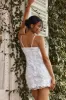 Ellina Sequin & Floral Embellished Mini Dress White sold by Selfie Leslie