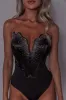 Up All Night Diamante Crop Top Black sold by Selfie Leslie
