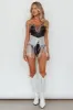 Up All Night Diamante Crop Top Black sold by Selfie Leslie
