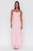 Calla Sweetheart Neckline Hail Spot Midi Dress Pink sold by Selfie Leslie