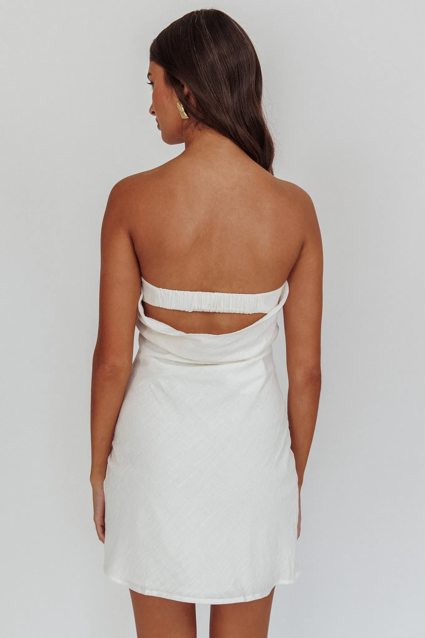 Sorbet Strapless Mini Dress White sold by Selfie Leslie product image thumbnail 2