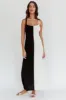 Sunday Fun Day Knit Maxi Dress Black Cream sold by Selfie Leslie