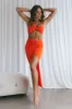 Taliah One-Shoulder Crop Top Tangerine sold by Selfie Leslie