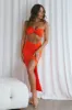 Taliah One-Shoulder Crop Top Tangerine sold by Selfie Leslie