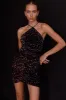 Serving Looks Criss-Cross Back Sequin Mini Dress Midnight Blue sold by Selfie Leslie