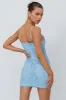 Denise Lace & Sequin Mini Dress Blue sold by Selfie Leslie