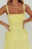 Provence Bloom Tiered Ruffle Maxi Dress Yellow sold by Selfie Leslie
