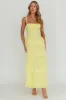 Provence Bloom Tiered Ruffle Maxi Dress Yellow sold by Selfie Leslie