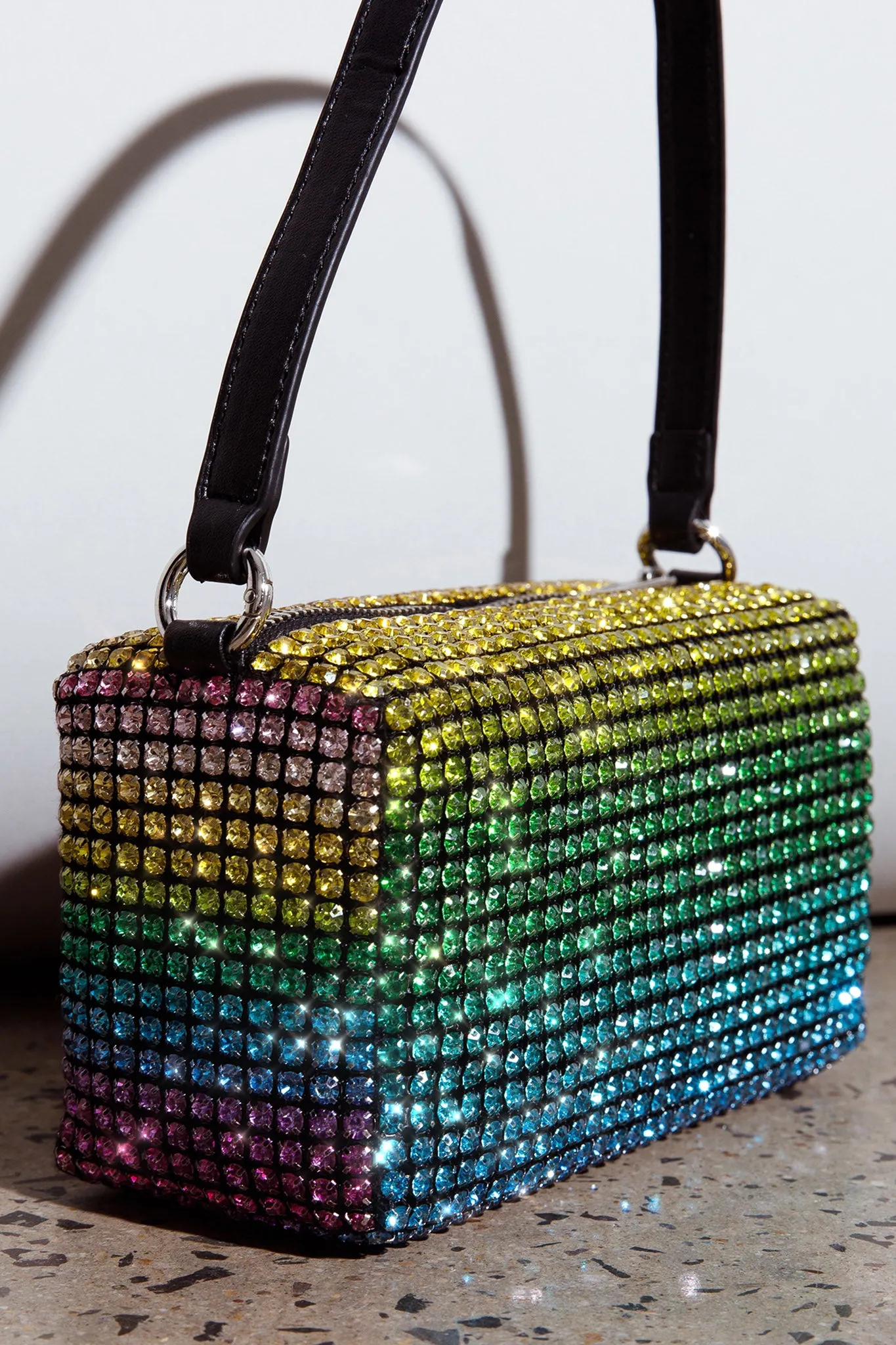 Mara Crystal Rectangular Bag Green Multi sold by Selfie Leslie product image thumbnail 5